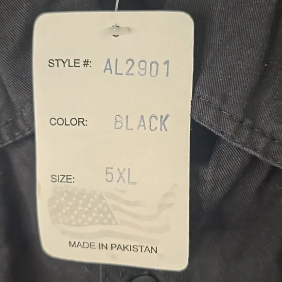 Mens Bikers Black Sleeveless Button-Up Shirt/Cathouse Lounge, Multiple Sz - Picture 6 of 8